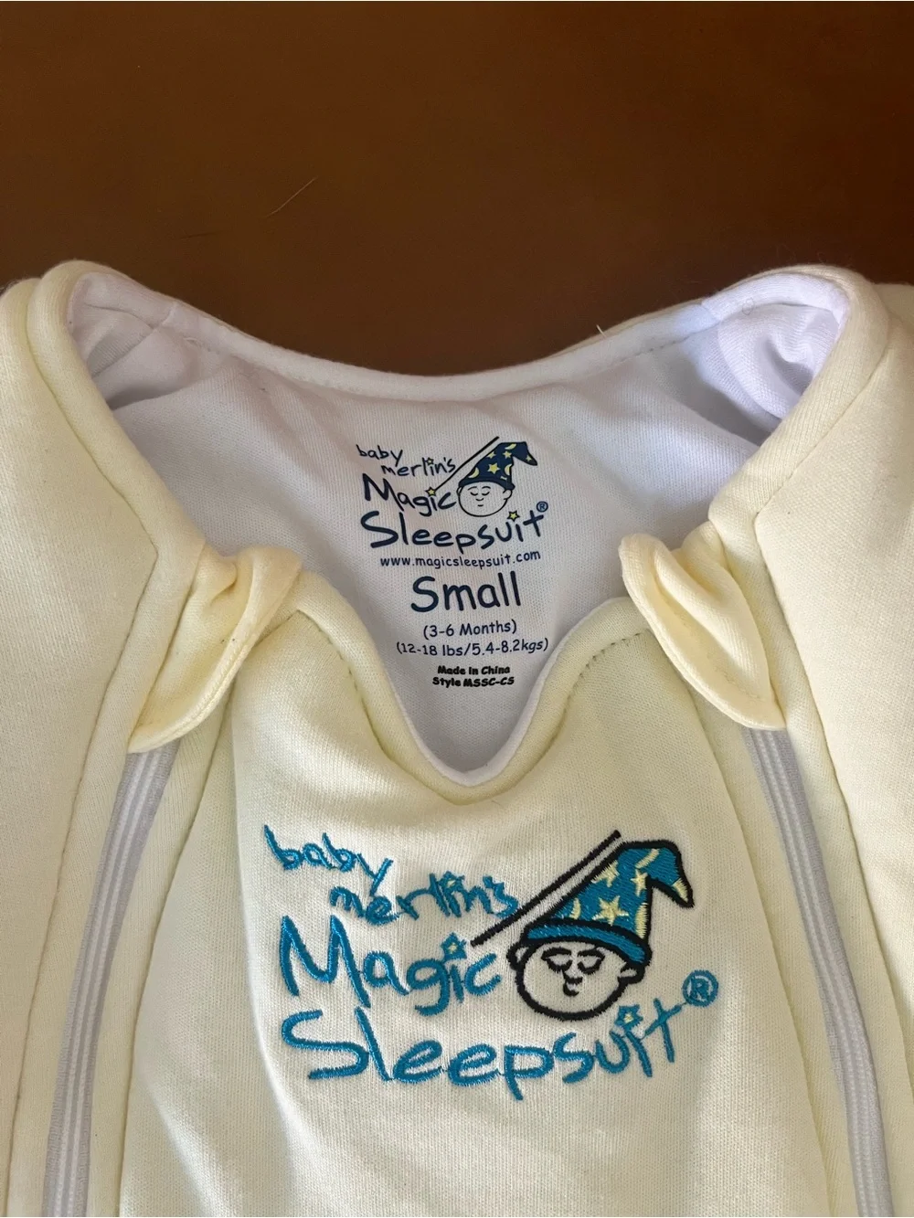 Magic Merlin Sleepsuit Baby One-Piece in Cream by Love to Dream - NWOT